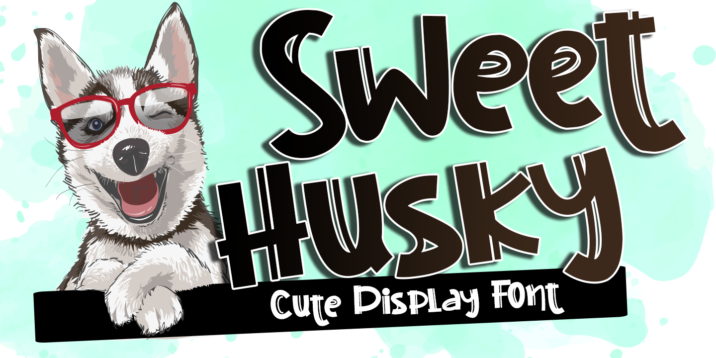 Ejemplo de fuente Sweet Husky Regular